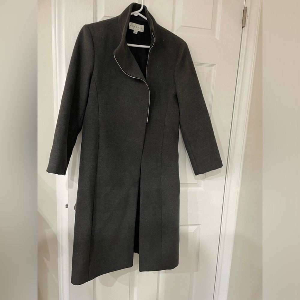 Freda’s Grey Wool Coat Size 14